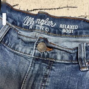 Men’s Wrangler Retro Relaxed Boot Jeans - Blue Denim